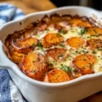 Cottage-Cheese-Alfredo-Nudelauflauf