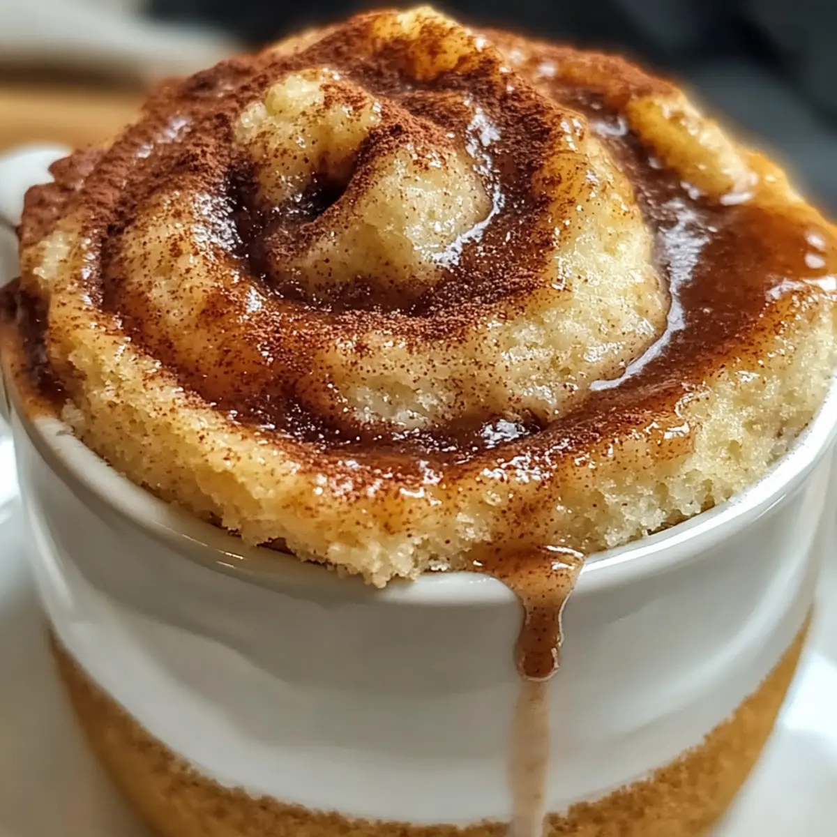 5-Minuten Hüttenkäse-Zimtschnecken-Becherkuchen geniessen 2 5