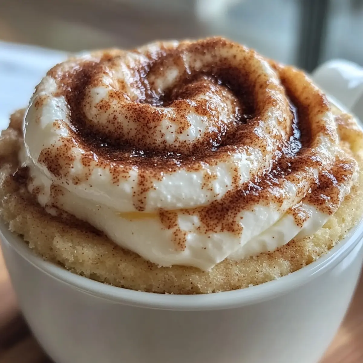 5-Minuten Hüttenkäse-Zimtschnecken-Becherkuchen geniessen 3 5 Minute Cottage Cheese Cinnamon Roll Mug Cake urbhvp