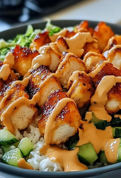 Bang Bang Hähnchen-Bowl