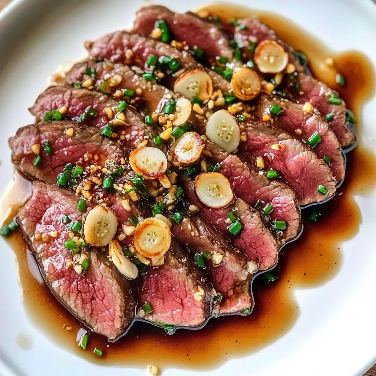 Beef Tataki with Garlic Chips Ponzu cvkebt