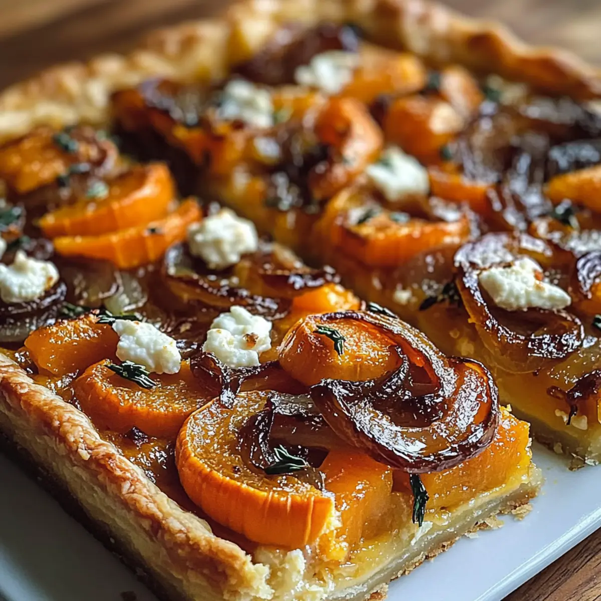 Caramelized Onion Butternut Squash Tart dvnrut