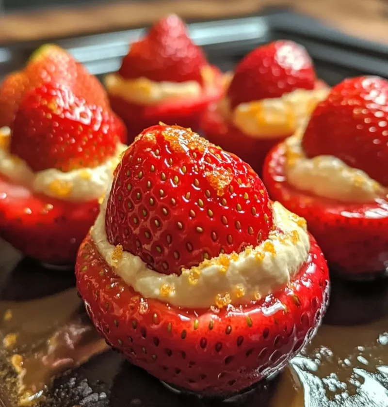 Käsekuchen gefüllte Erdbeeren für den perfekten Genuss 17 Käsekuchen gefüllte Erdbeeren