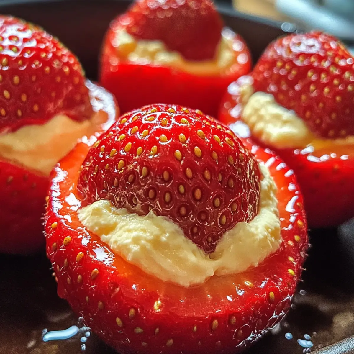 Käsekuchen gefüllte Erdbeeren für den perfekten Genuss 3 Cheesecake Stuffed Strawberries luacaf
