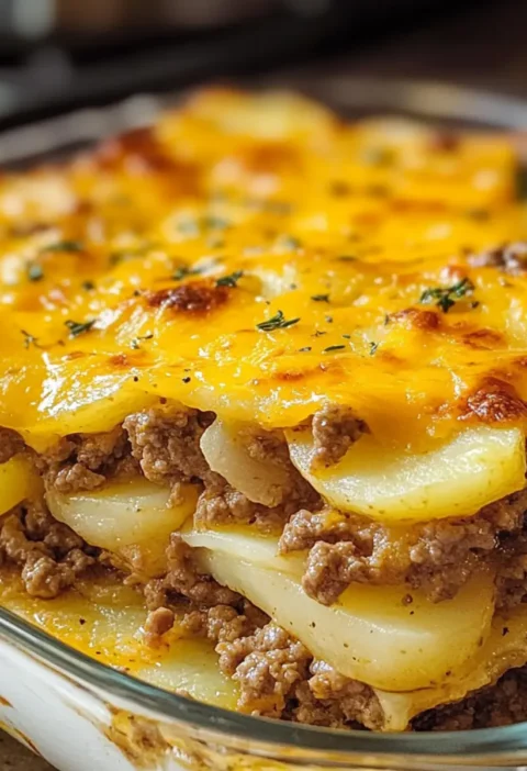 Käseburger Kartoffelauflauf