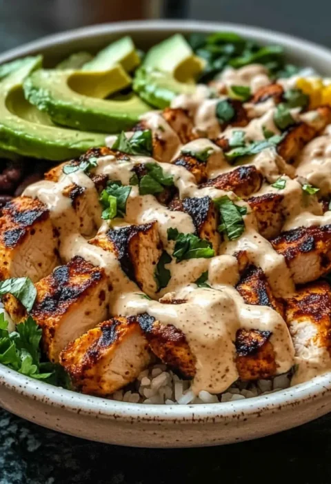 Chipotle Hähnchen Schüssel