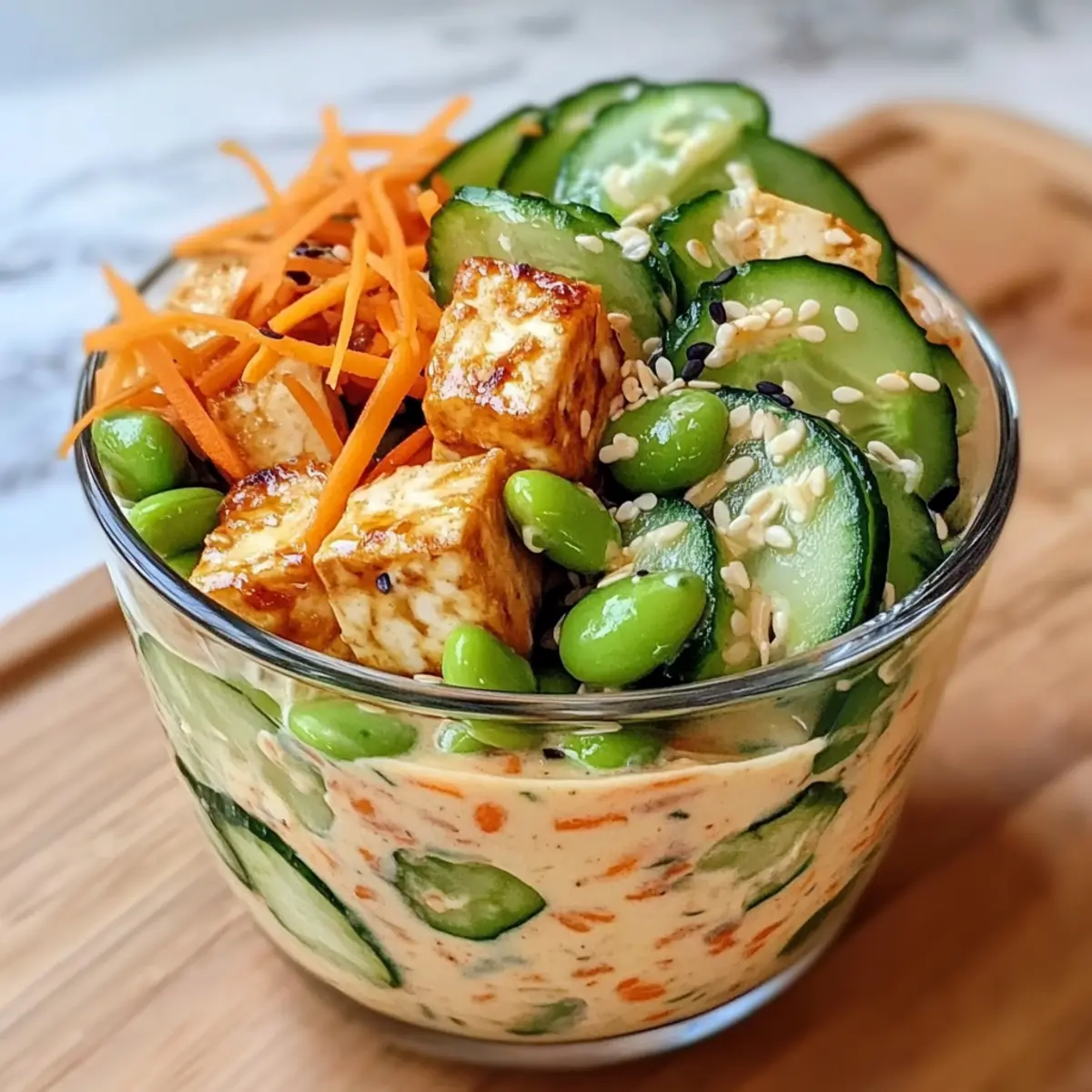 Cremige asiatische Gurkensalat-Schüssel Rezept zum Verlieben 3 Creamy Asian Cucumber Salad Bowl Recipe gqdnkg