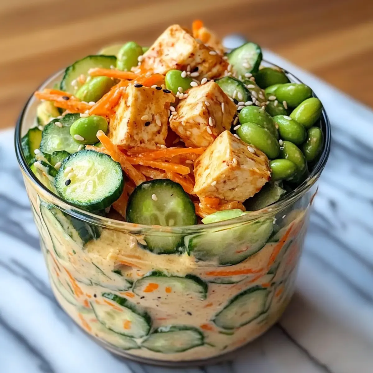 Cremige asiatische Gurkensalat-Schüssel Rezept zum Verlieben 4 Creamy Asian Cucumber Salad Bowl Recipe nllvl5