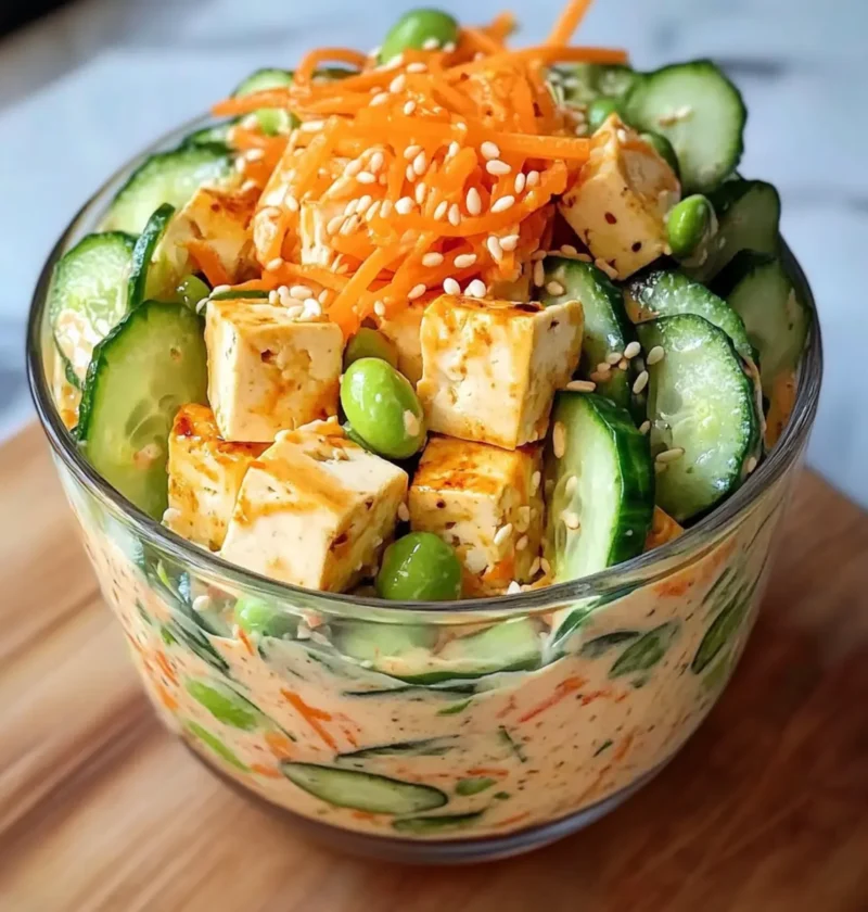 Cremige asiatische Gurkensalat-Schüssel Rezept zum Verlieben 21 Cremige asiatische Gurkensalat-Schüssel Rezept