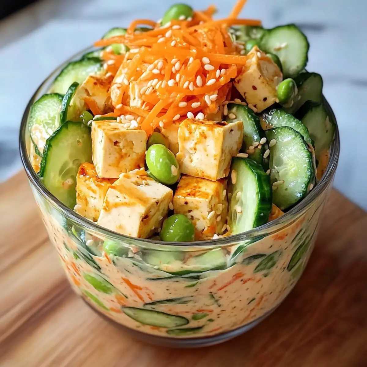 Cremige asiatische Gurkensalat-Schüssel Rezept zum Verlieben 5 Cremige asiatische Gurkensalat-Schüssel Rezept