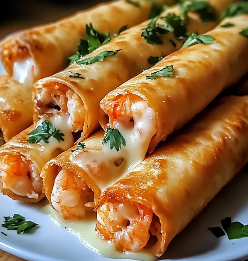 Krosse Krabben- und Garnelen-Queso-Taquitos selbstgemacht 25 Krosse Krabben- und Garnelen-Queso-Taquitos