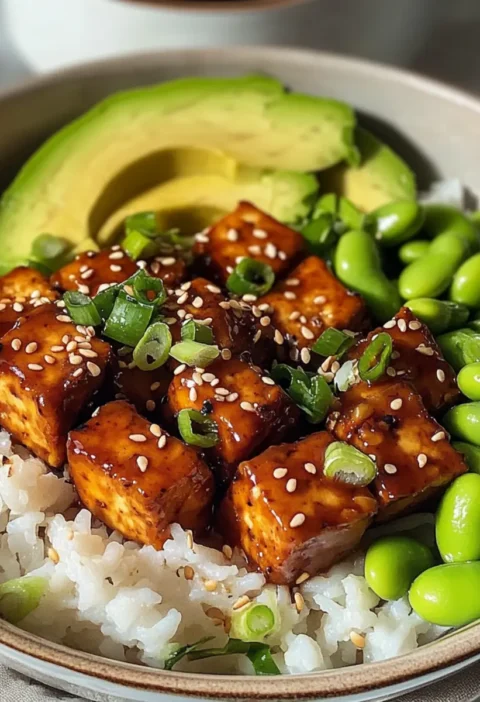 Knuspriger Klebriger Tofu
