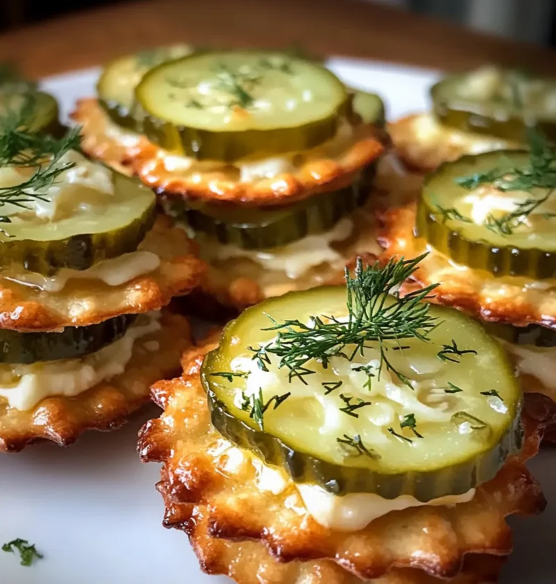 Dillgurken Käse Ritz Häppchen für jeden Anlass 1 Dillgurken Käse Ritz Häppchen