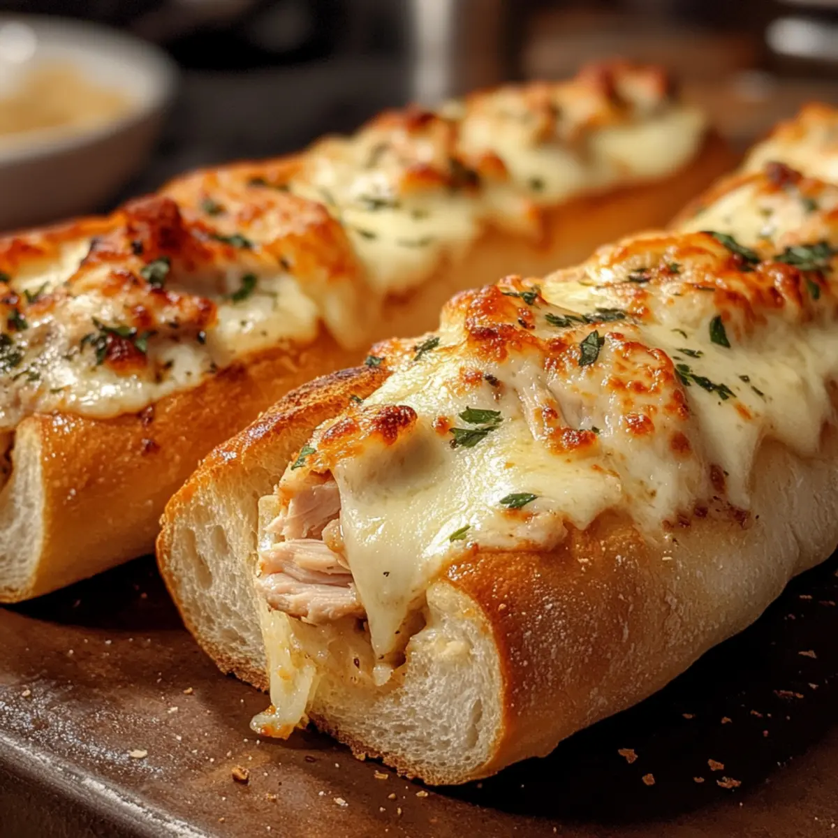 GefA¼llte Airfryer Baguettes mit Pute und Mozzarella lvqnnw