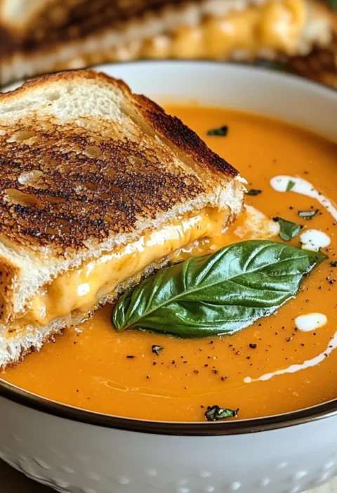 Roasted Tomato Soup Grilled Cheese Sandwich