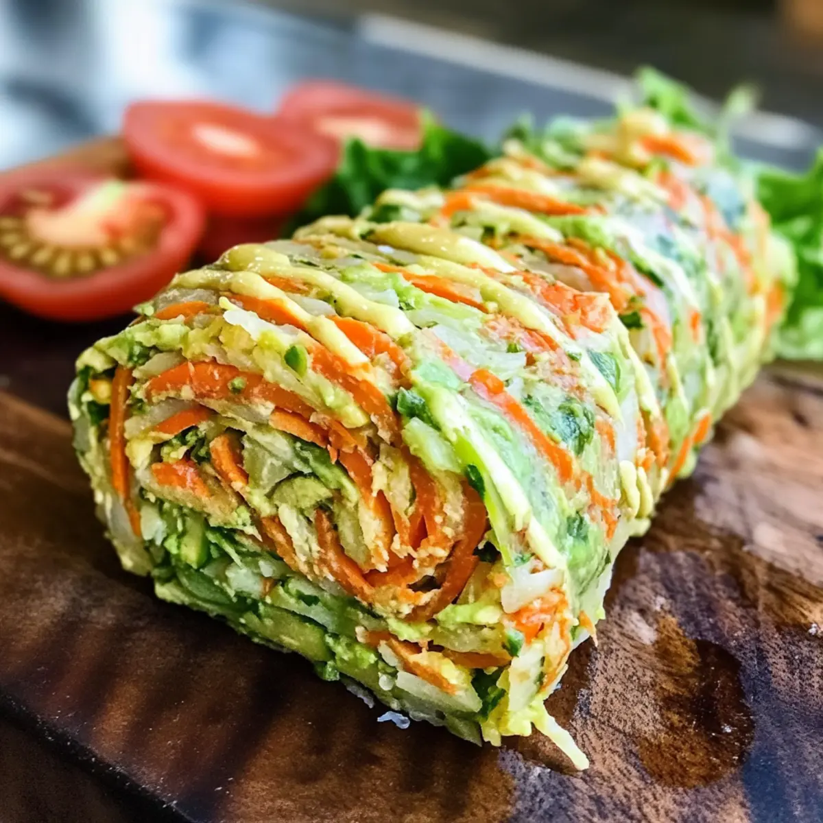 Gesunde Gemüserolle mit Avocadocreme zaubern 2 Gesunde GemA¼serolle gefA¼llt mit Avocadocreme s2p6i8