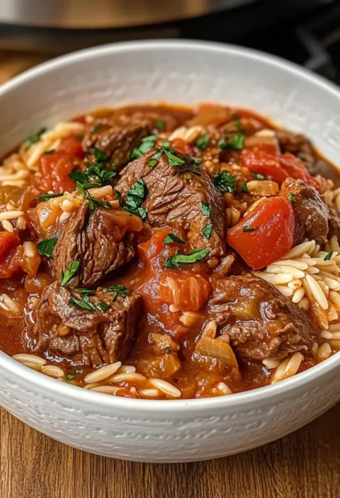 Griechischer Rindfleisch-Eintopf Zutaten: - 1 kg Rindfleisch - 2 Zwiebeln - 3 Knoblauchzehen - 4 Karotten - 4 Kartoffeln - 400 g Tomaten (gehackt) - 1 Liter Rinderbrühe - 3 Lorbeerblätter - 2 Teelöffel Oregano - Salz - Pfeffer - Olivenöl Anleitung: 1. Rindfleisch in Würfel schneiden. 2. Zwiebeln und Knoblauch hacken. 3. In einem großen Topf Olivenöl erhitzen und das Rindfleisch anbraten. 4. Zwiebeln und Knoblauch hinzufügen und kurz mitbraten. 5. Karotten und Kartoffeln in Würfel schneiden und dazugeben. 6. Gehackte Tomaten, Rinderbrühe, Lorbeerblätter und Oregano hinzufügen. 7. Mit Salz und Pfeffer würzen. 8. Zum Kochen bringen, dann die Hitze reduzieren und 1,5 bis 2 Stunden köcheln lassen. 9. Heiß servieren.