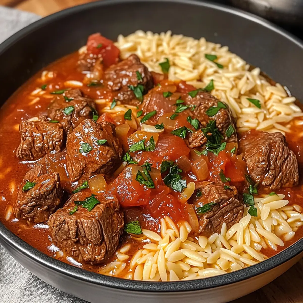 Griechischer Rindereintopf Rezept für gemütliche Abende 5 Griechischer Rindereintopf Rezept Zutaten: - 1 kg Rindfleisch - 4 Zwiebeln - 3 Karotten - 3 Kartoffeln - 4 Knoblauchzehen - 400 g Tomaten (gehackt) - 2 EL Olivenöl - 1 TL Oregano - 1 TL Thymian - 1 Lorbeerblatt - Salz - Pfeffer - 500 ml Rinderbrühe - Petersilie (zum Garnieren) Anleitung: 1. Rindfleisch in Würfel schneiden und in einem großen Topf mit Olivenöl anbraten, bis es braun ist. 2. Zwiebeln und Knoblauch hinzufügen und weiter braten, bis sie weich sind. 3. Karotten und Kartoffeln dazugeben und kurz anbraten. 4. Gehackte Tomaten, Rinderbrühe, Oregano, Thymian und Lorbeerblatt hinzufügen. 5. Mit Salz und Pfeffer würzen. 6. Zum Kochen bringen, dann die Hitze reduzieren und 1,5 bis 2 Stunden köcheln lassen, bis das Fleisch zart ist. 7. Mit frischer Petersilie garnieren und servieren.