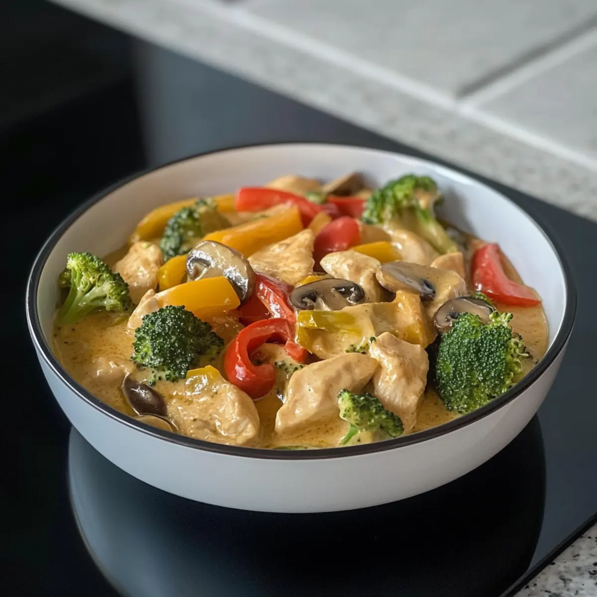 Haehnchenpfanne mit Gemuese p0qhvt