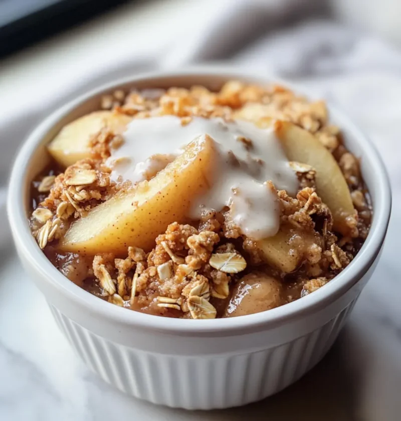 Gesunder Hochprotein-Apfel-Crisp für jeden Tag 1 Gesunder Hochprotein-Apfel-Crisp