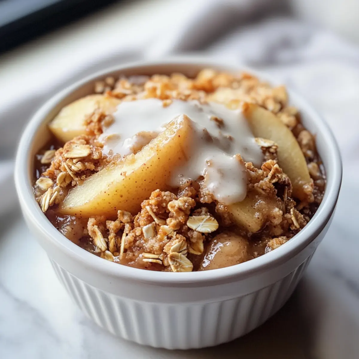 Gesunder Hochprotein-Apfel-Crisp für jeden Tag 5 Gesunder Hochprotein-Apfel-Crisp