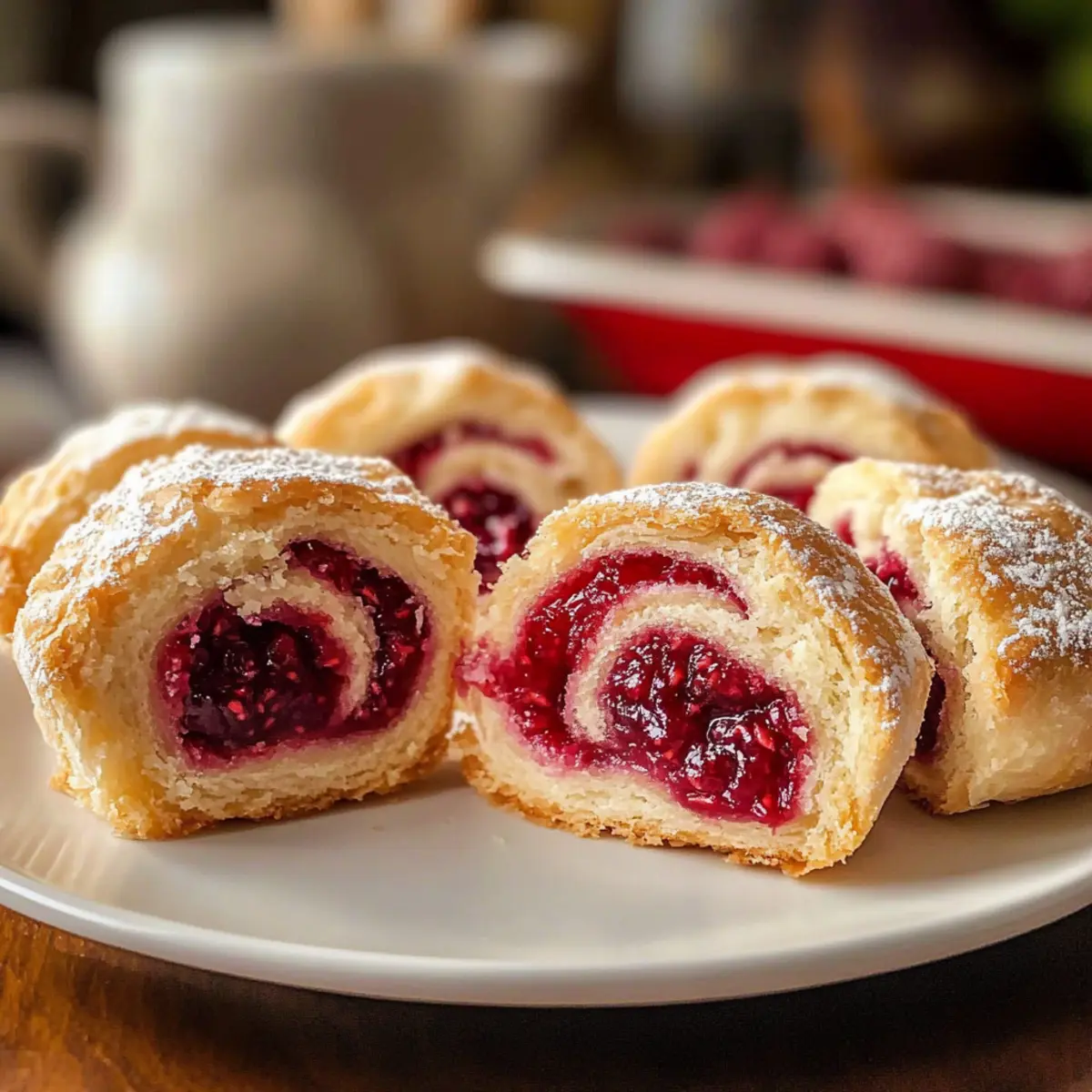 Himbeer-Mürbteig-Röllchen für süße Momente 3 Himbeer MA¼rbteig