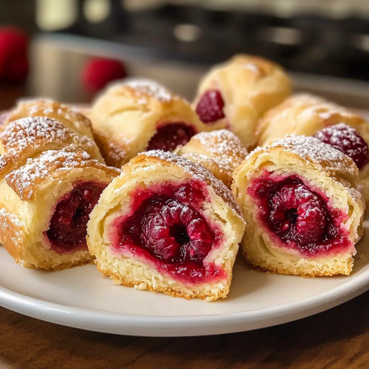 Himbeer-Mürbteig-Röllchen für süße Momente 4 Himbeer MA¼rbteig RA¶llchen z1odli