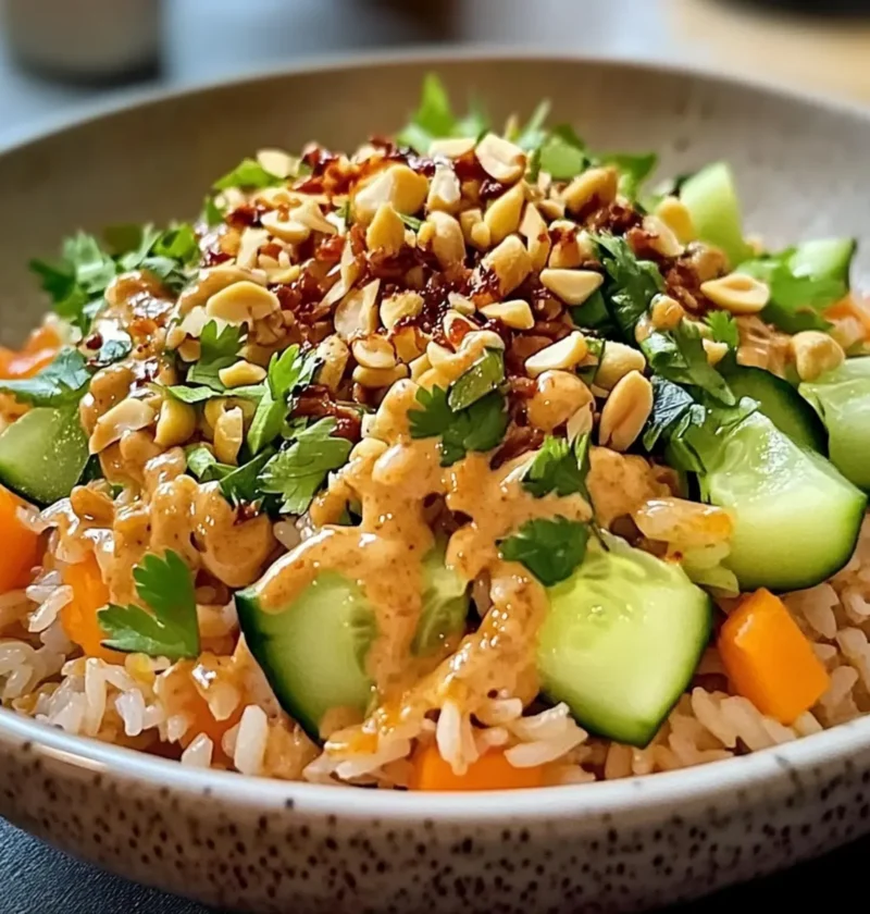 Knuspriger Satay-Reis-Salat für frische Genussmomente 33 Knuspriger Satay-Reis-Salat