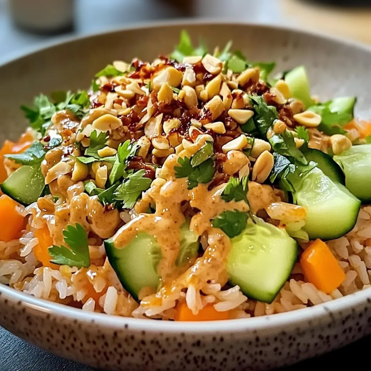 Knuspriger Satay-Reis-Salat für frische Genussmomente 5 Knuspriger Satay-Reis-Salat