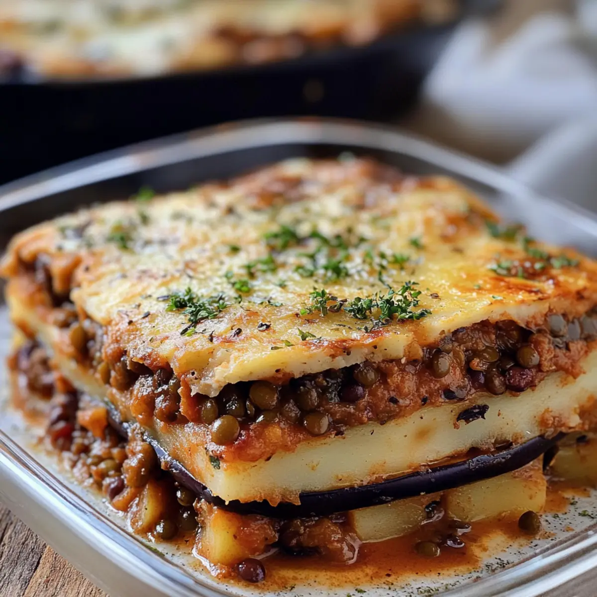 Linsen Moussaka vegan - Herzhaft und gesund genießen 4 Linsen Moussaka vegan i5ubbq