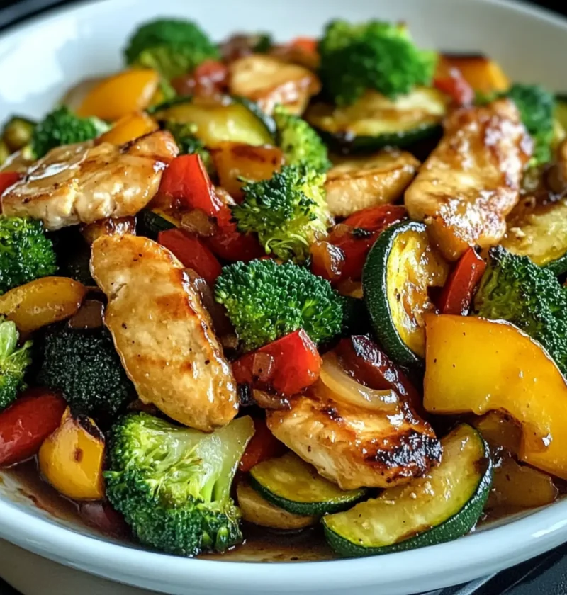 Low Carb Gemüsepfanne mit Putenstreifen 5 Low Carb Vegetable Pan with Turkey Strips