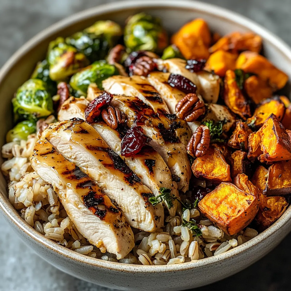 Ahorn-Dijon-Hähnchen und Süßkartoffel-Bowls genießen 4 Maple Dijon Chicken Roasted Sweet Potato Bowls ckwisg