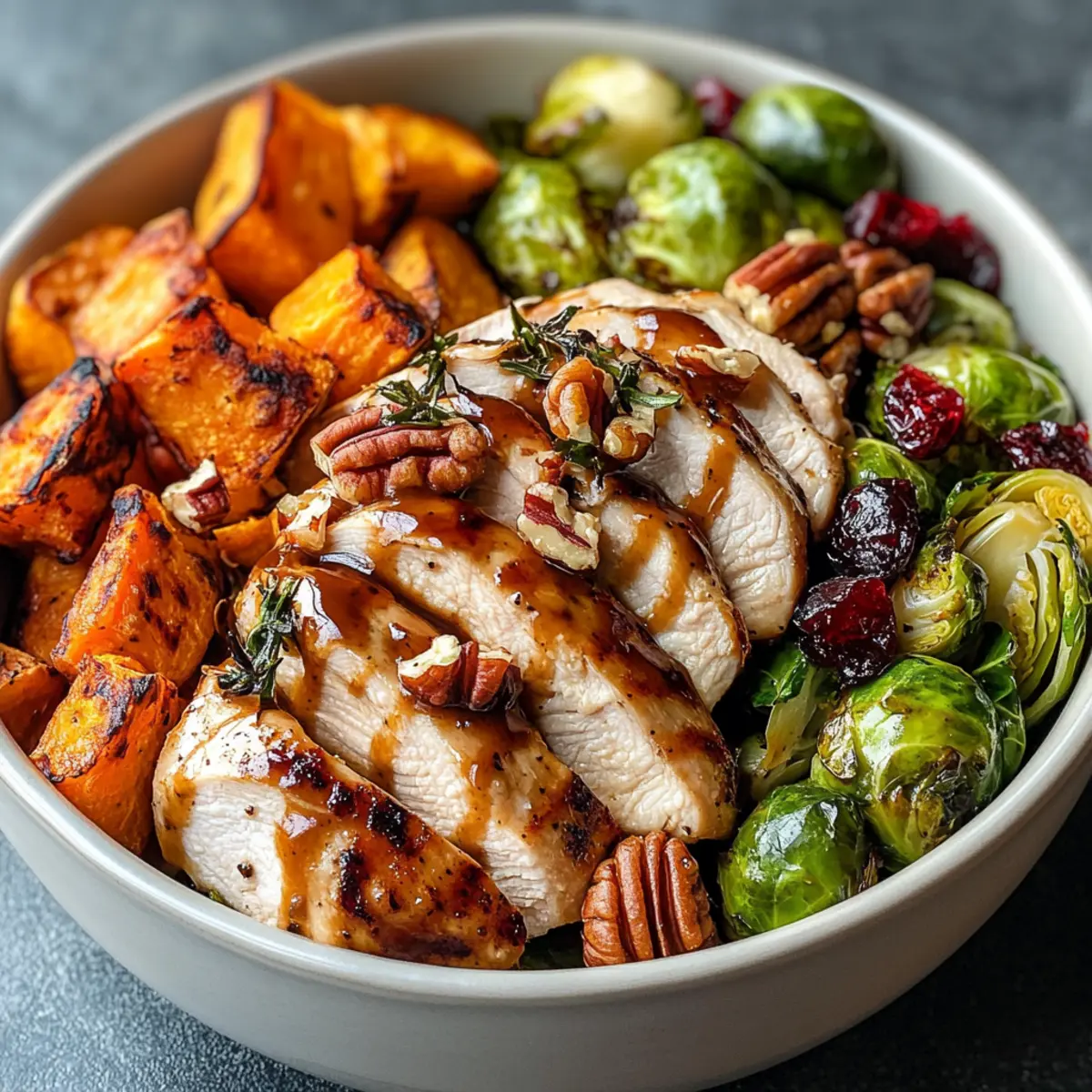 Ahorn-Dijon-Hähnchen und geröstete Süßkartoffeln 2