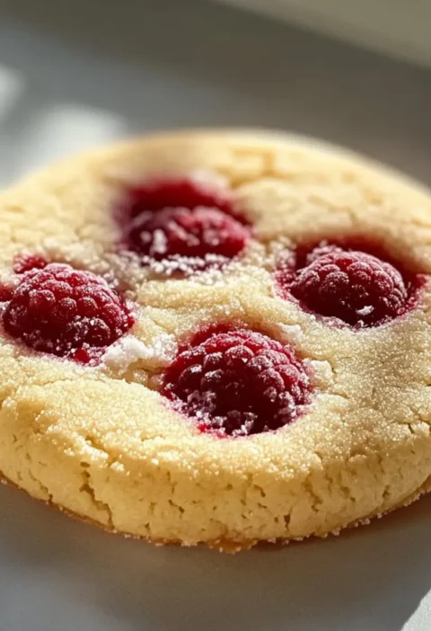 Marzipan Himbeer Plätzchen