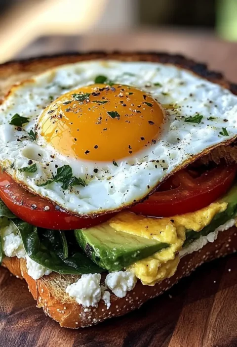 Mittelmeer Frühstücks-Sandwich