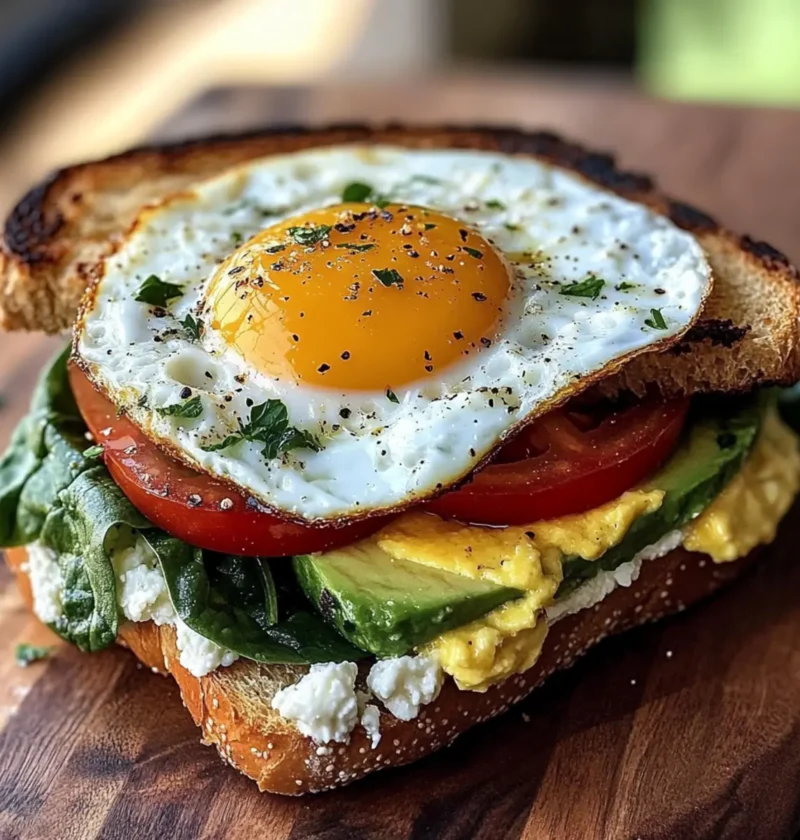 Mittelmeer Frühstücks-Sandwich für gesunde Morgen 5 Mittelmeer Frühstücks-Sandwich