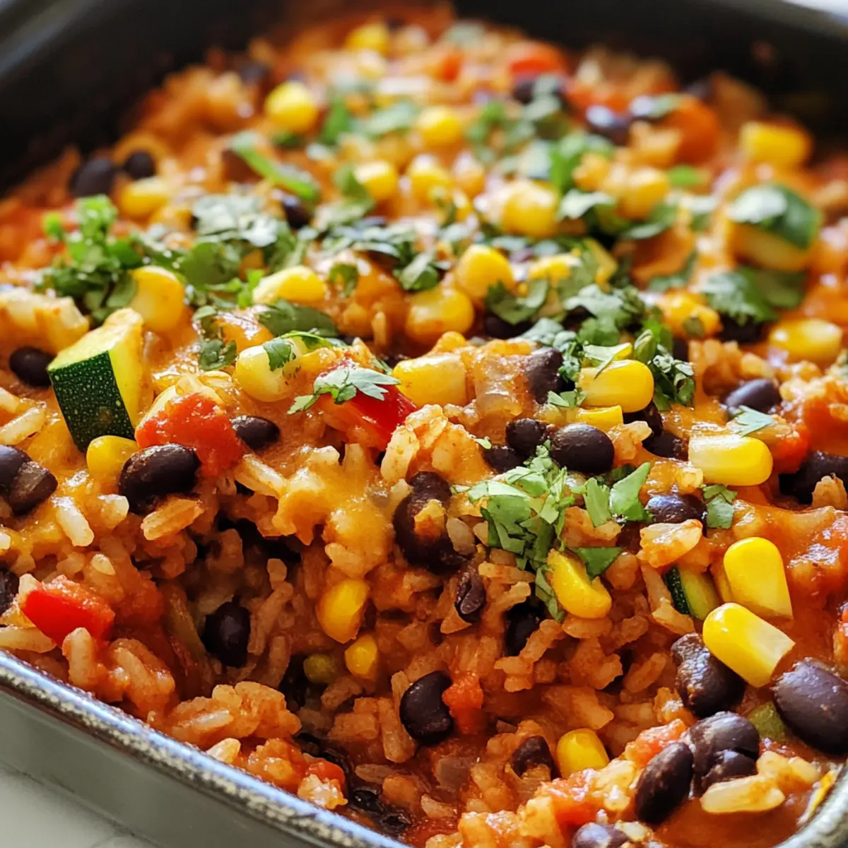 Mexikanischer Reis aus dem Ofen