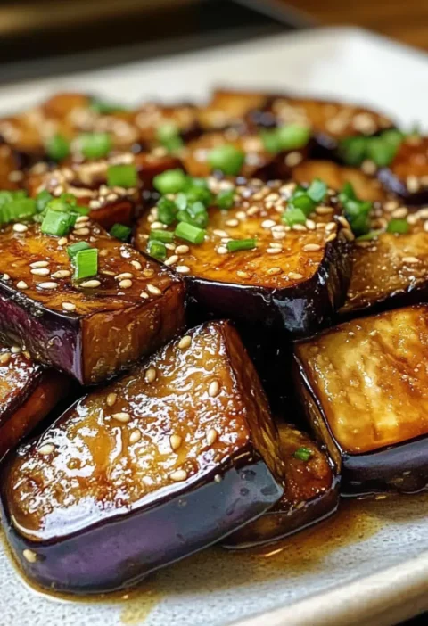 Miso-Glasierte Aubergine