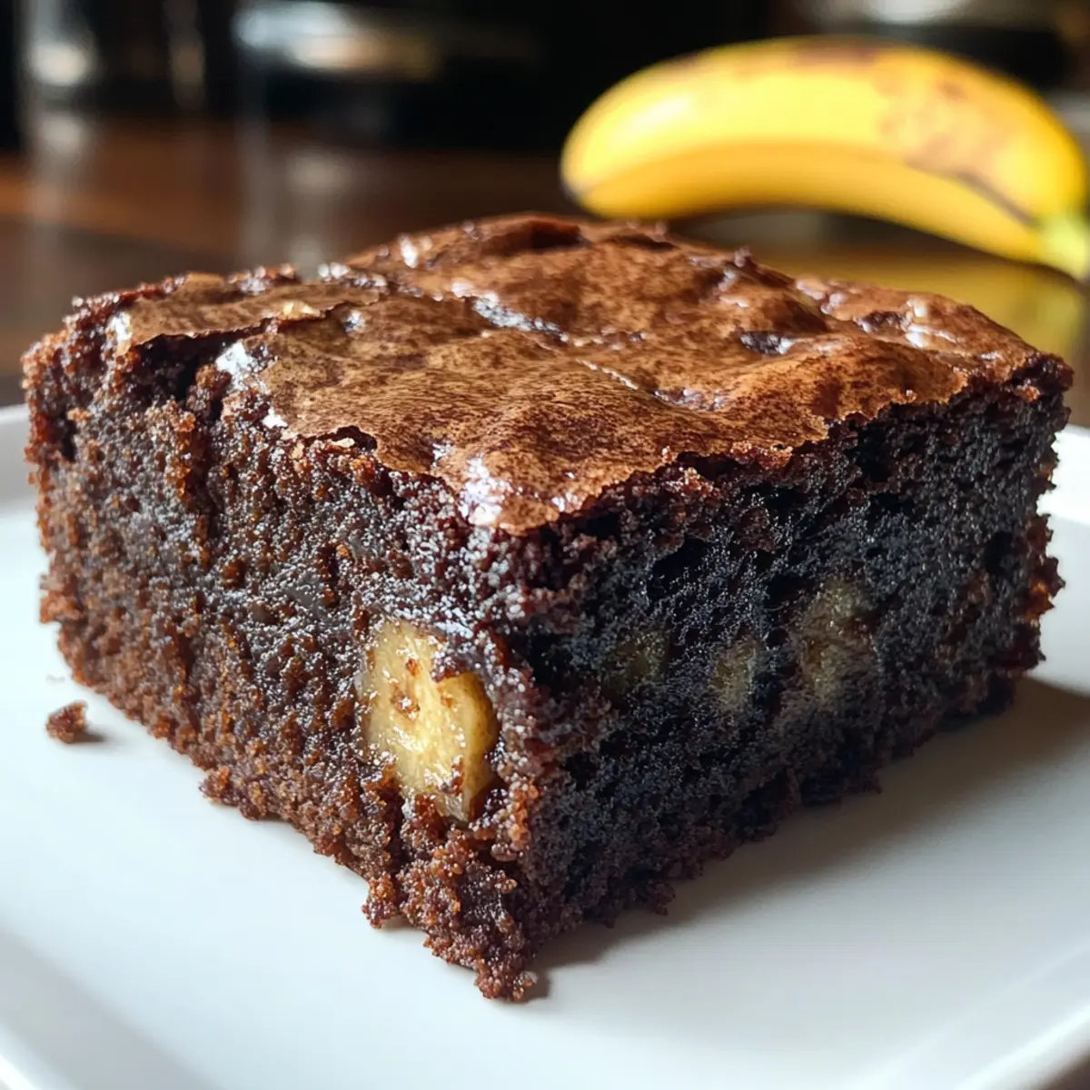 Feuchte Bananenbrot-Brownies für Schokoladenliebhaber 3 Moist Banana Bread Brownies d8rk5f