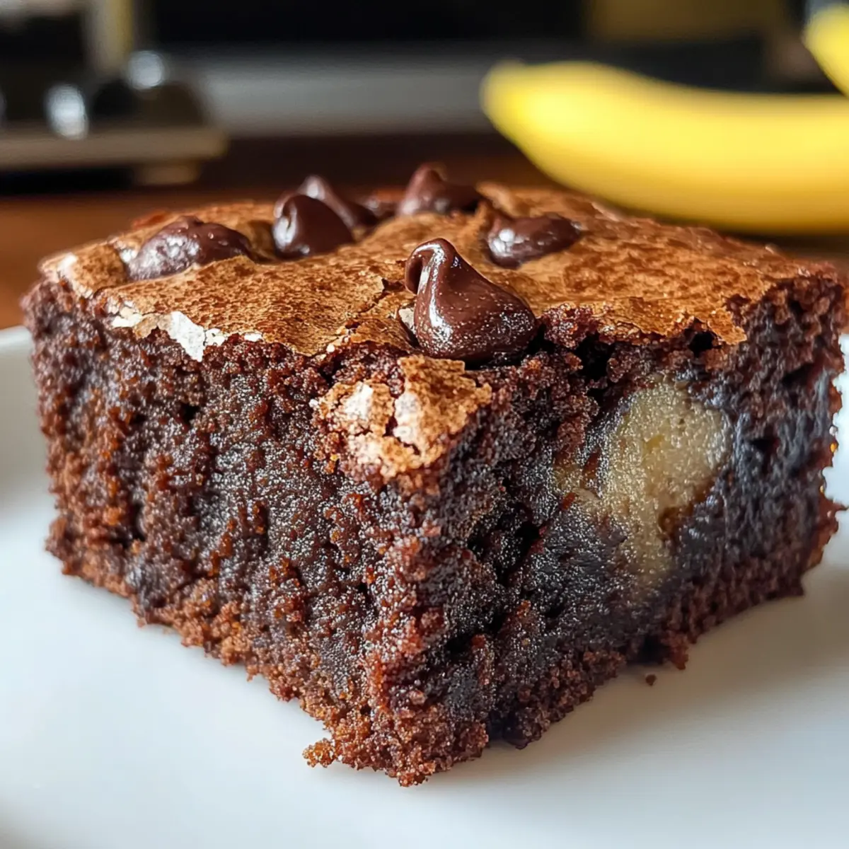 Feuchte Bananenbrot-Brownies für Schokoladenliebhaber 4 Moist Banana Bread Brownies wqlibn