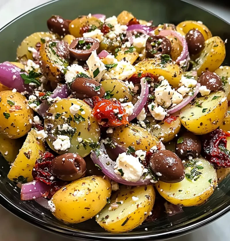 Oliven-Griechischer Kartoffelsalat für den Sommer 29 Oliven-Griechischer Kartoffelsalat