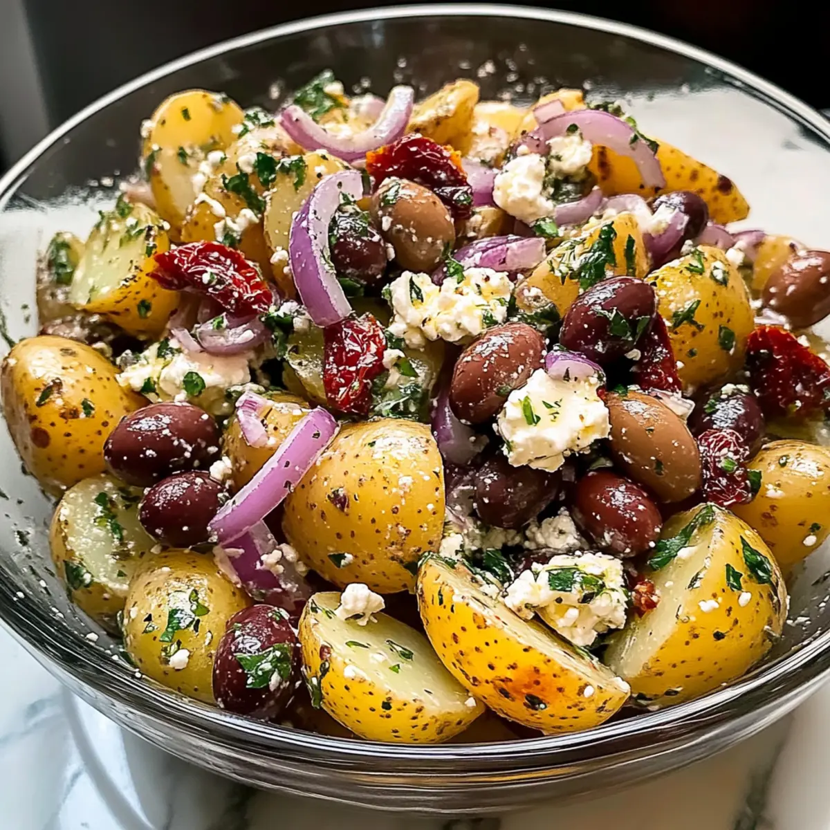 Oliven-Griechischer Kartoffelsalat für den Sommer 3 Olive Greek Potato Salad fpnufk