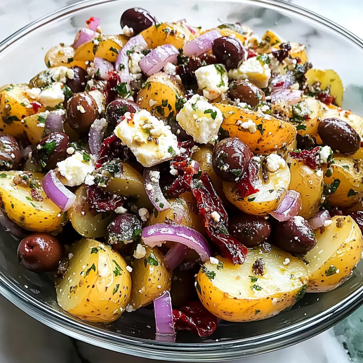 Oliven-Griechischer Kartoffelsalat für den Sommer 4