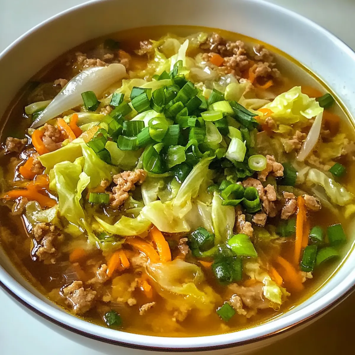 One-Pot Eierrolle Suppe mit Frühlingszwiebeln und Ingwer 5 One-Pot Eierrolle Suppe mit Frühlingszwiebeln und Ingwer