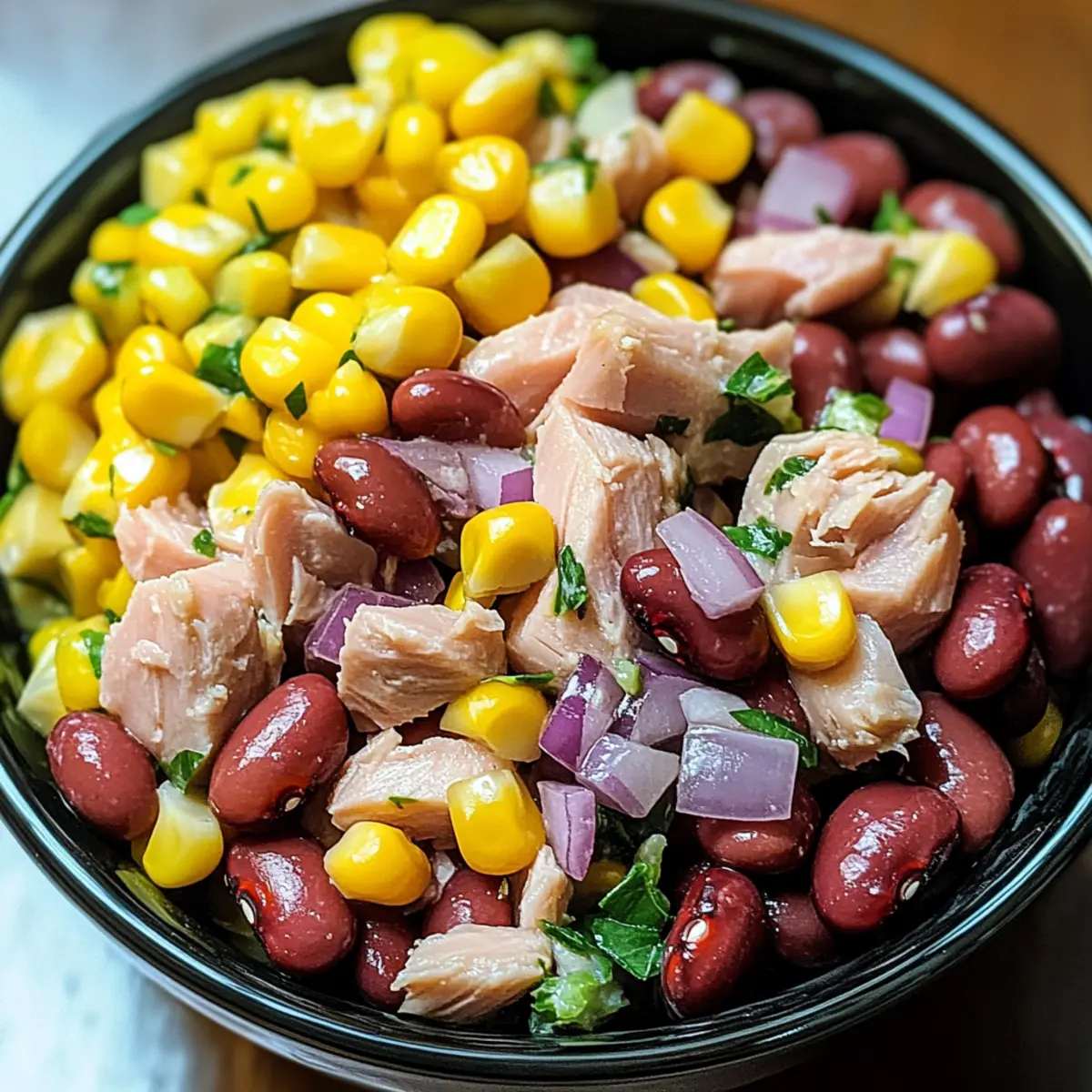 Proteinreicher Kidneybohnen-Thunfisch-Salat für jeden Tag 3 Proteinreicher Kidneybohnen Thunfisch Salat eo8lff