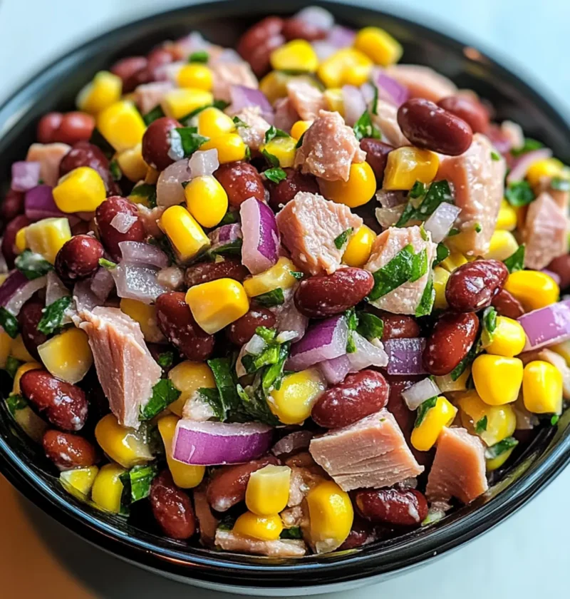 Proteinreicher Kidneybohnen-Thunfisch-Salat für jeden Tag 29 Proteinreicher Kidneybohnen-Thunfisch-Salat