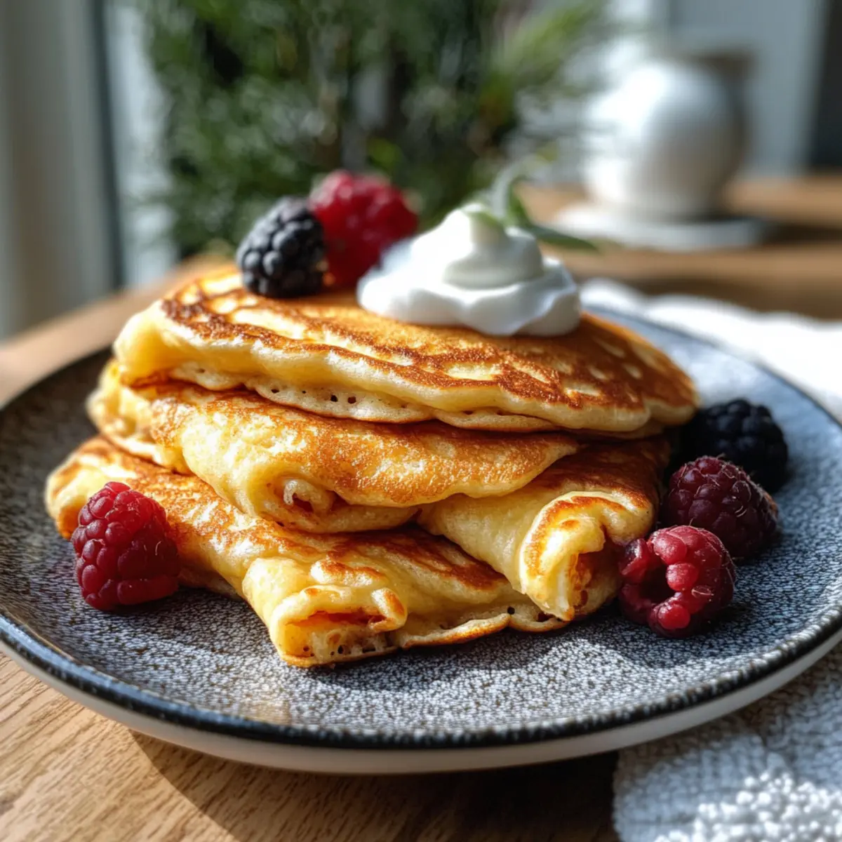 Quark-Pfannkuchen ohne Mehl für ein gesundes Frühstück 5 Quark-Pfannkuchen ohne Mehl