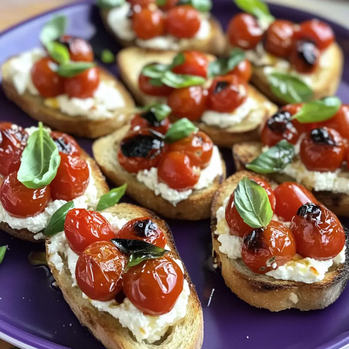 Ricotta-Bruschetta mit gerösteten Tomaten leicht gemacht 2 Ricotta Bruschetta with Roasted Tomatoes iidssh