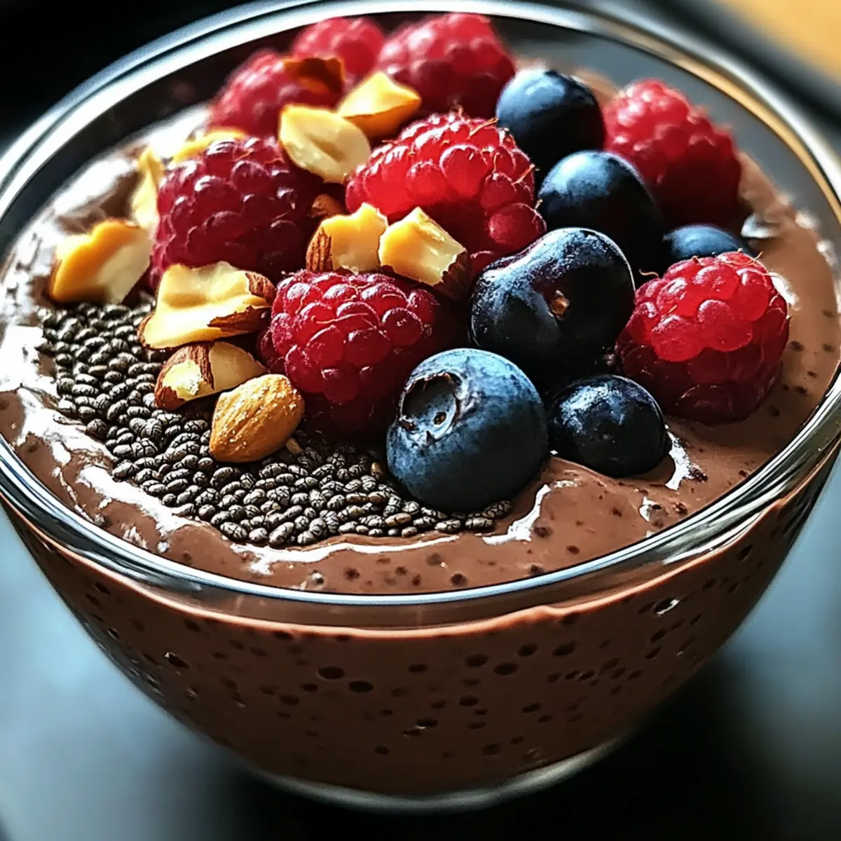 Schokoladen Chia Pudding für Verwöhnmomente 4 Schokoladen Chia Pudding kbzl11