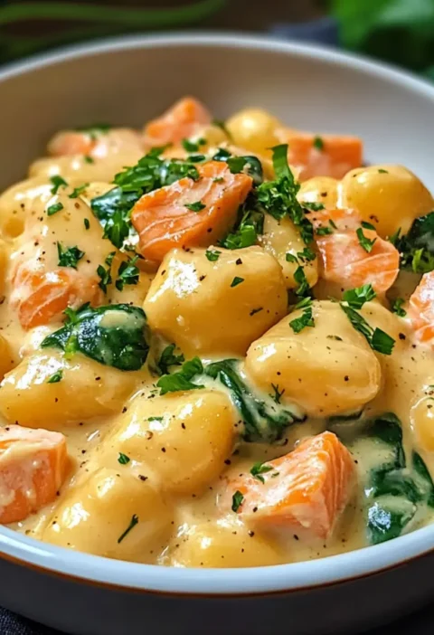 Räucherlachs Gnocchi